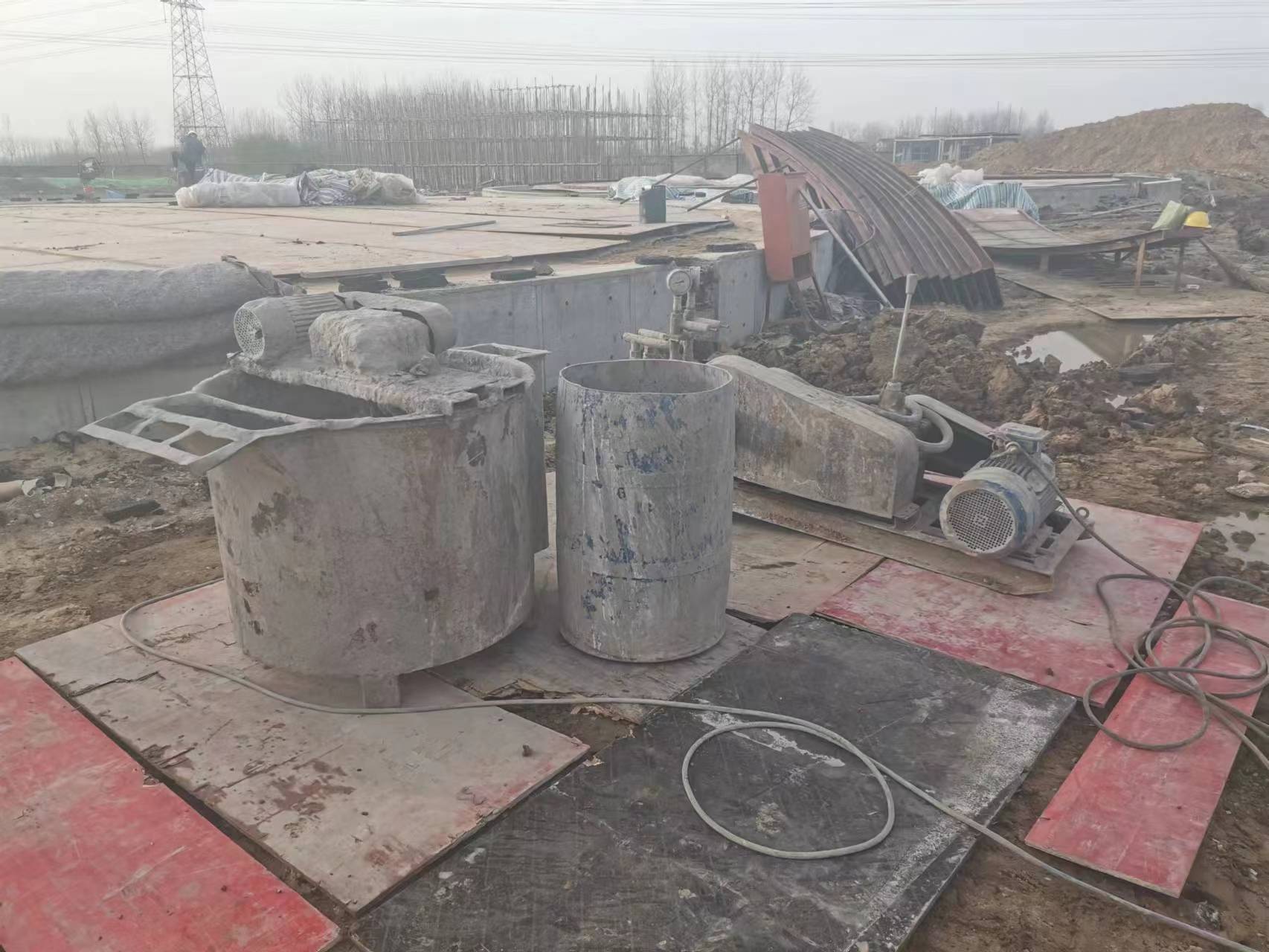 侨乡街道开发区顶管注浆